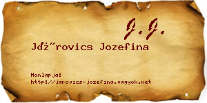 Járovics Jozefina névjegykártya
